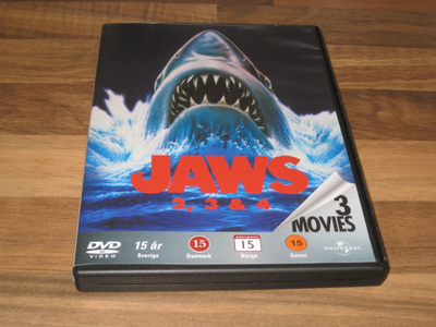 Jaws 2,3 & 4 dvd (Tappajahai)