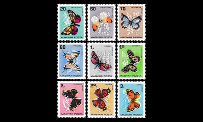Unkari 2201-9 ** Perhosia (1966)