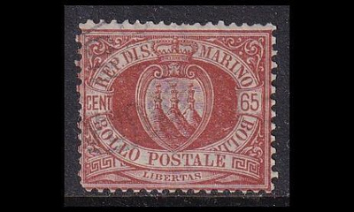 San Marino 19 o Vaakuna 65 C (1892)