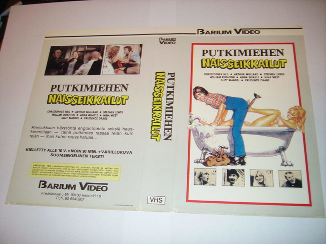 Vhs kansipaperi Fix -  PUTKIMIEHEN NAISSEIKKAILUT (Sis.pk:t)