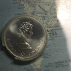 1.44oz sterling hopea raha 1976 Olympiad - pikkukuva 2