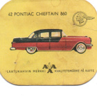 Kahvilappu AAA n:o 42 PONTIAC CHIEFTAIN - pikkukuva 1
