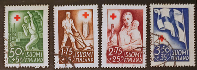 1941 Punainen Risti - leimattu sarja