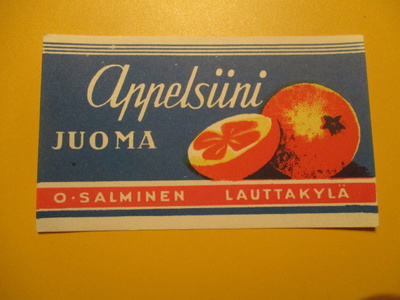 APPELSIINI JUOMA O.SAMINEN LAUTTAKYLÄ