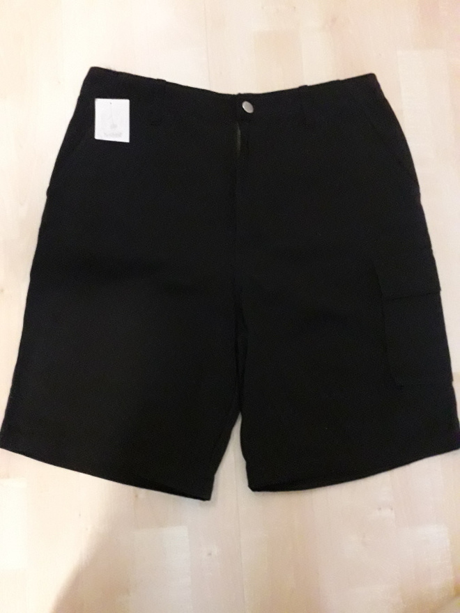Lyhyet housut, shortsit.  Mustat, koko S (uudet)