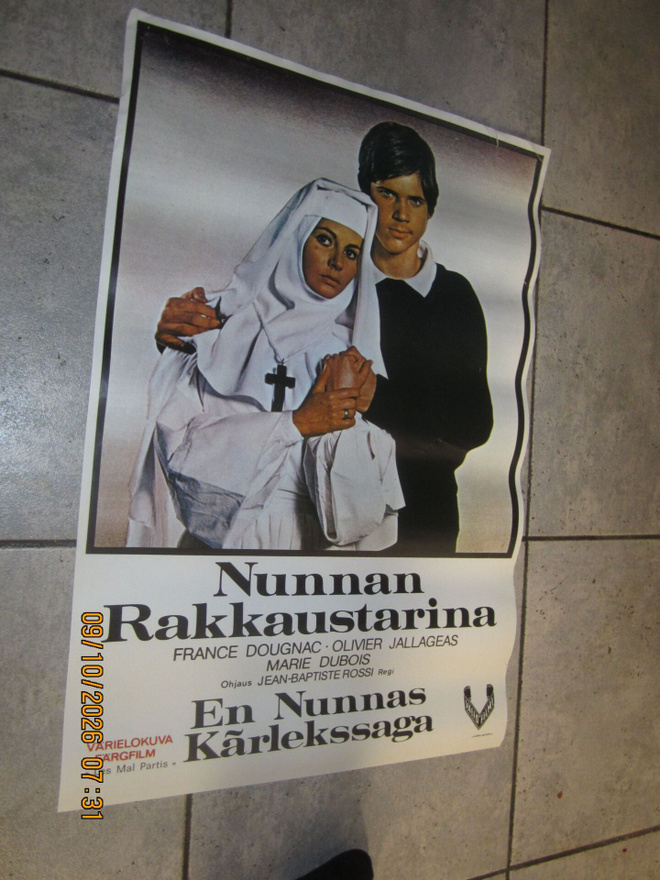 Nunnan rakkaustarina -elokuvajuliste, Lito-Print 70 lukua