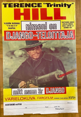 Vanha elokuvajuliste: Nimeni on Django - teloittaja