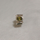 Pandora Green Oval Lights Charm Retired Sterling Silver - pikkukuva 1