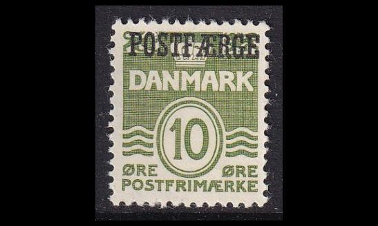 Tanska PF_35 * Aaltolinja 10 öre kell.vihreä (1953)