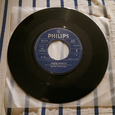 Riitta Kokkonen – Tuutin Täydeltä 7" orig 1979 Pop uusi mint
