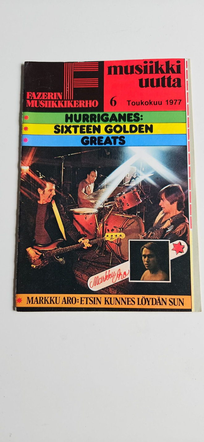 Fazer musiikki uutta toukokuu 1977 Hurriganes