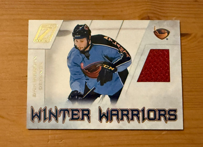 2010-11 Zenith Winter Warriors Materials #ZB Zach Bogosian