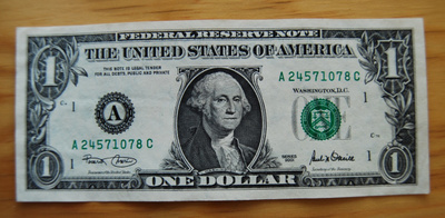 1 US Dollar 2001 George Washington
