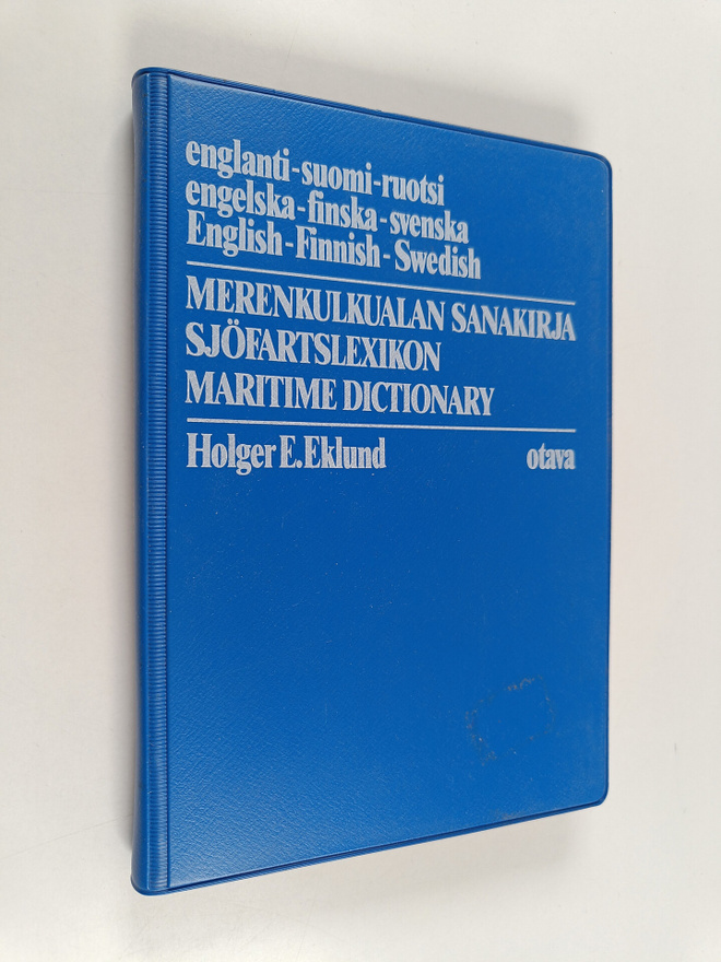 Holger E. Eklund : Merenkulkualan sanakirja : englanti - ...
