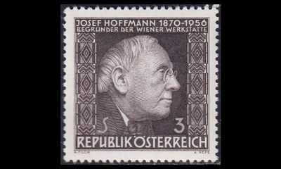 Itävalta 1205 ** Arkkitehti Josef Hoffmann (1966)