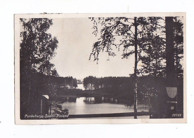 VANHA Valokuva Postikortti Punkaharju 1930-l