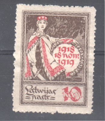 Latvia 1919 Mi 34