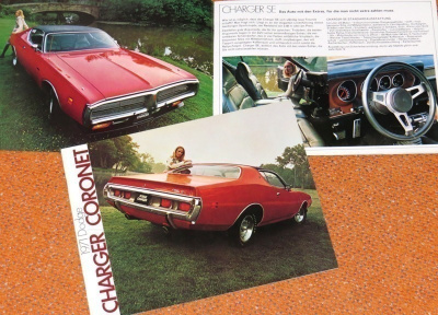1971 Dodge Charger  esite - KUIN UUSI - 16 sivua - 425 hv