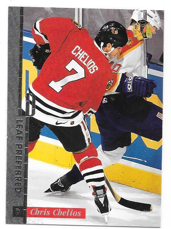 1996-97 LEAF Preferred #19 Chris Chelios Chicago Blackhawks