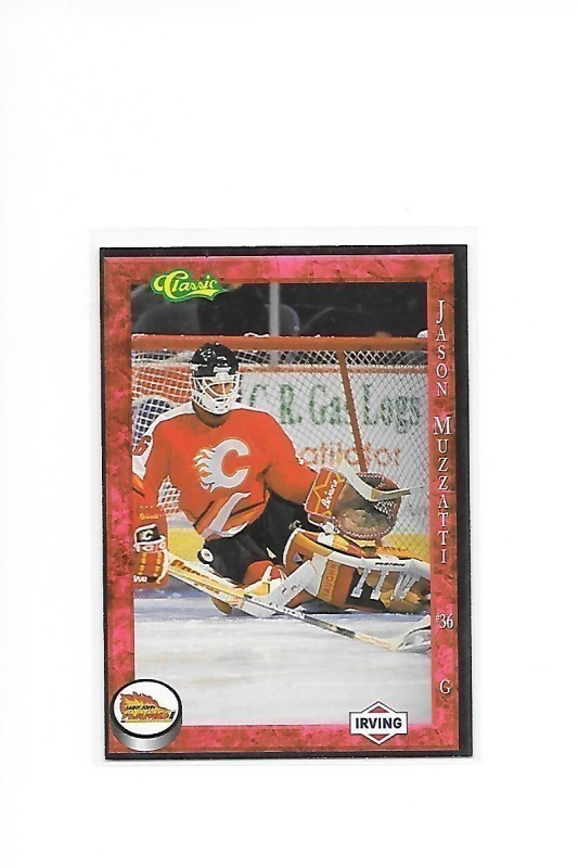 1994-95 Saint John Flames #36 Jason Muzzatti ex-Tappara MV