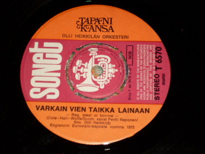7" TAPANI KANSA Varkain Vien Taikka Lainaan  single 1972 EX-