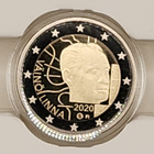 Suomi 2 € 2020 Väinö Linna Proof - pikkukuva 3