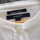 Gant valkoinen puuvilla Neuletakki / Cardigan - koko S - pikkukuva 3
