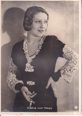 Käthe von Nagy. filmitähti. e323