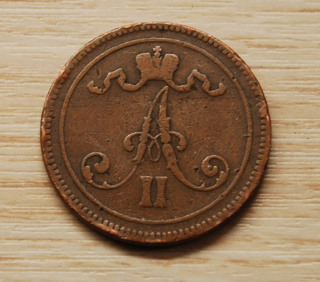 Suomi,10 penniä 1865, Aleksanteri II