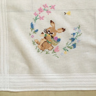 Puuvilla PÄÄSIÄISLIINA KÄSIN KIRJAILTU 75x78cm - pikkukuva 2