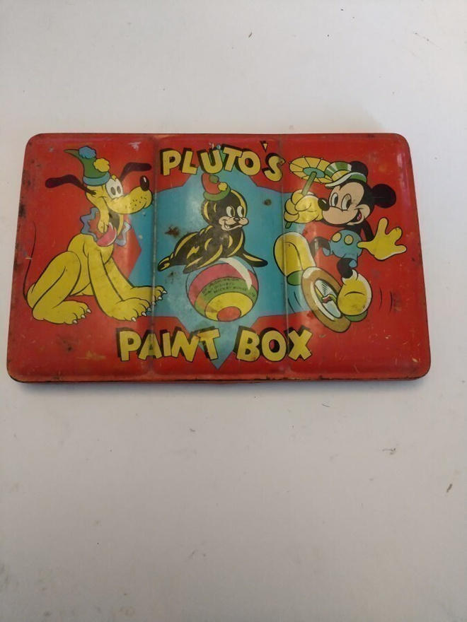 Pluto's paint box vesivärikotelo -60 luvulta?