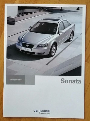 2007 Hyundai Sonata esite - KUIN UUSI - 24 sivua - suom