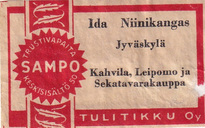 Jyväskylä, Ida Niinikangas   , Sampo , Tulitikku oy  b604