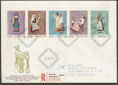 1973 kansanpuvut FDC