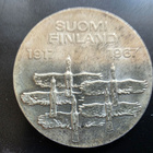 HOPEINEN 10 MARKAN JUHLARAHA SUOMI 1917 - 1967 - pikkukuva 2