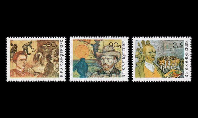Albania 2441-3 ** Vincent van Gogh (1990)