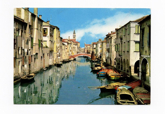 Italia, Venetsia, Chioggia - Canal Vena - kulk. 1966