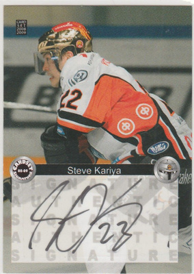 2008/09 Cardset Signature Steve Kariya , HPK