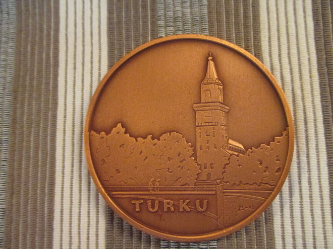 Turku Herättäjäjuhlat 1990 mitali / B-90.