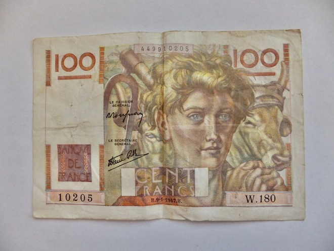 Ranska France 100 francs 1947