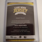 2013-14 Cardset Game Worn Jersey Jussi Markkanen, Saipa /128 - pikkukuva 2