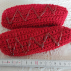 Alina´s Handmade käsityö  punaiset tossut + kulkunen - pikkukuva 2