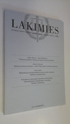 Lakimies 1/2006 : Suomalaisen lakimiesyhdistyksen aikakau...