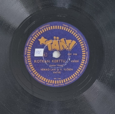Savikiekko 1951 - Veikko Lavi - Tähti RW 446