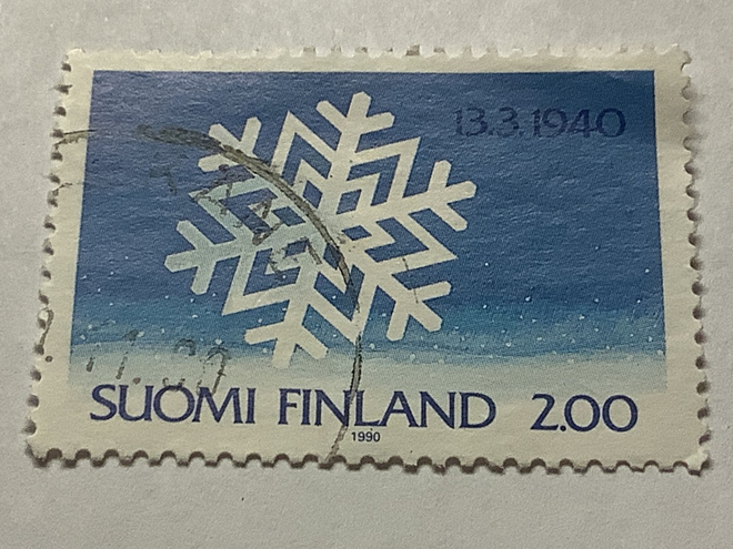 1102/ 1990 Talvisodan päättymisestä 40 v o leimattu