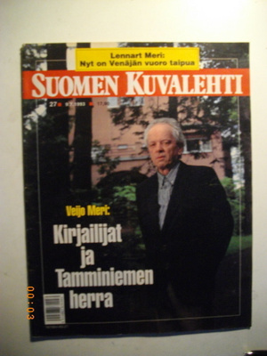 Suomen Kuvalehti Nro 27/1993. (29.3)