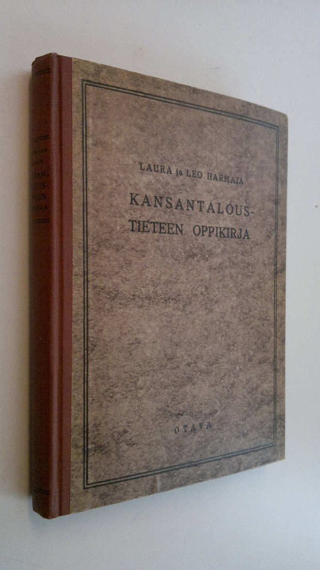 Laura Harmaja : Kansantaloustieteen oppikirja