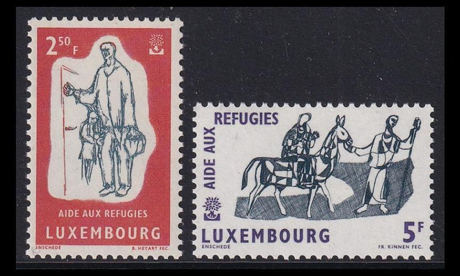 Luxemburg 618-9 ** Pakolaisvuosi (1960)