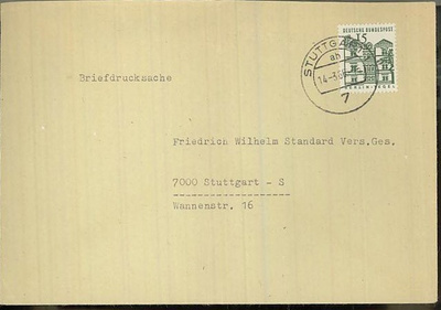 BRD Mi 455 Briefdrucksache