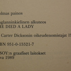 Carter Dickson - Kaunottaren kuolema - pikkukuva 2